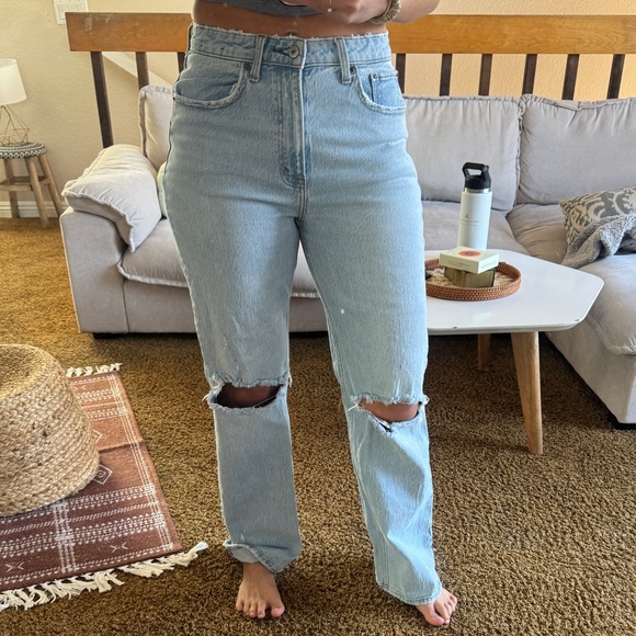 Abercrombie & Fitch Denim - Abercrombie & Fitch Curve Love Straight Leg Jeans